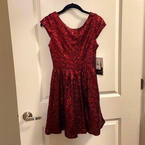 Sequin Wine Dress